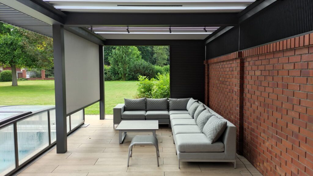 Pergola Renson Amani s designovou fasádou Linarte